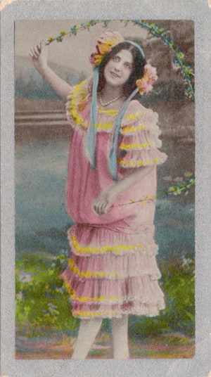Card 41, Godfrey Phillips Ltd. cigarette cards, Beautiful Women, W. I. Series.