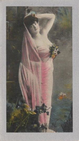Card 45, Godfrey Phillips Ltd. cigarette cards, Beautiful Women, W. I. Series.