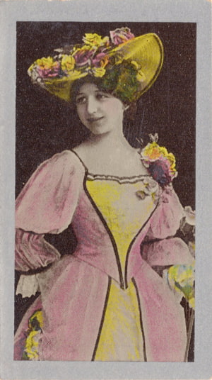 Card 5, Godfrey Phillips Ltd. cigarette cards, Beautiful Women, W. I. Series.