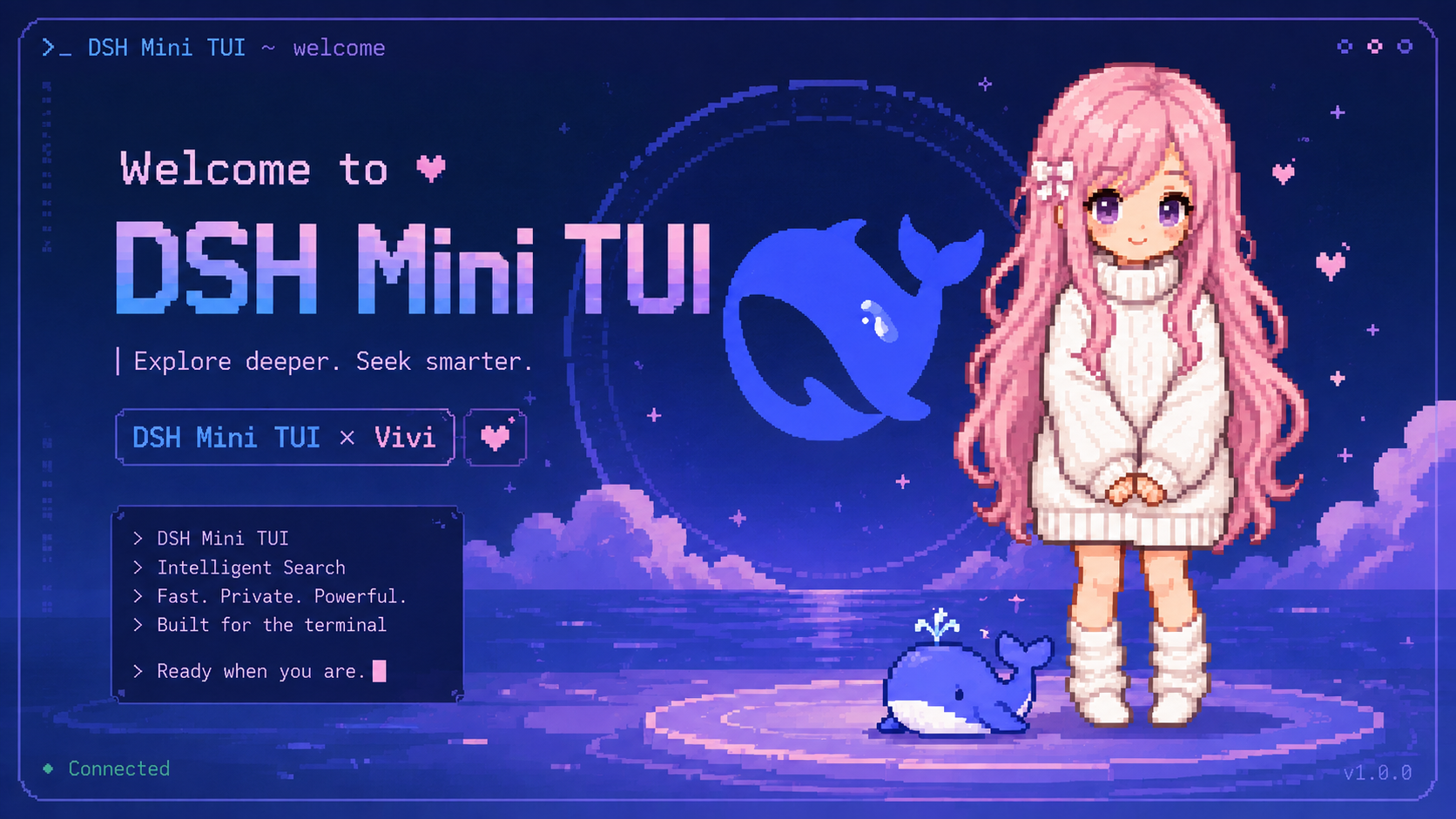 DSH Mini TUI — Welcome to DeepSeek