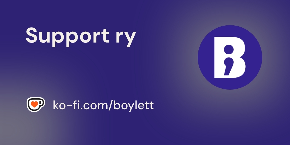 Support me on Ko-fi