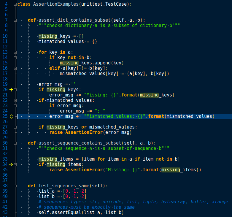 geany screenshot of cobalt color scheme