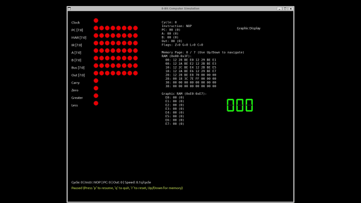 8-bit computer full system demo