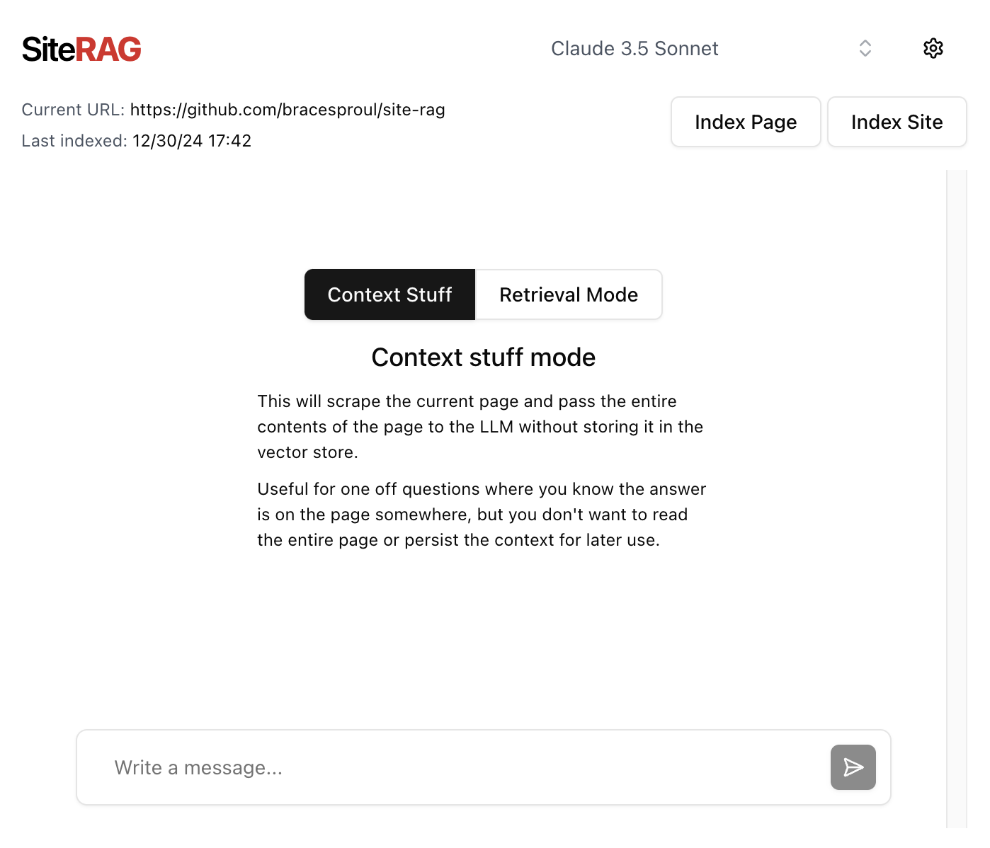 Context Mode Screenshot