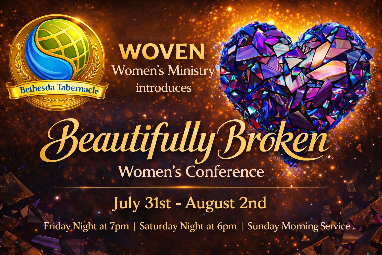 Beautifully Broken Women's Conference current website introduction