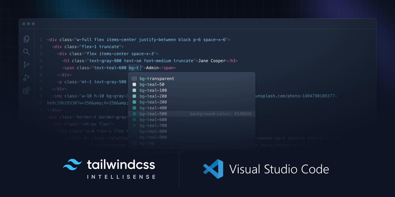 Tailwind CSS IntelliSense