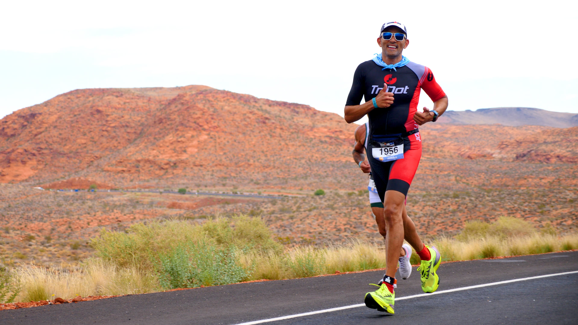 Athlete running