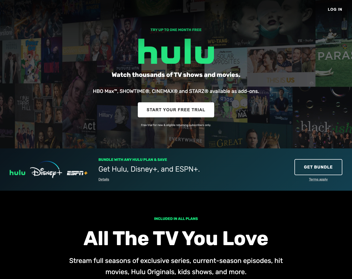 Hulu Webpage Clone The AI Search Engine You Control AI Chat Apps