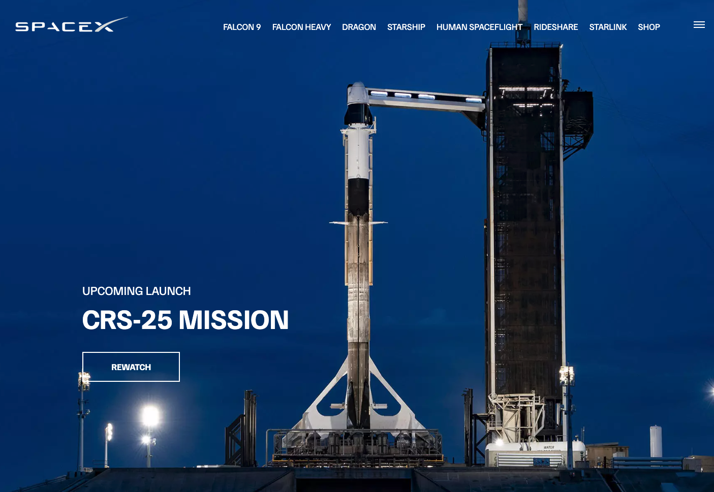 SpaceX Website