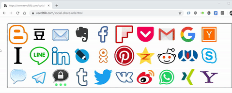 Social Share URLs Image