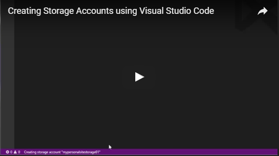 Create an Azure Storage Account using Code