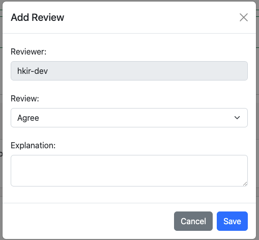 Add review pop-up.