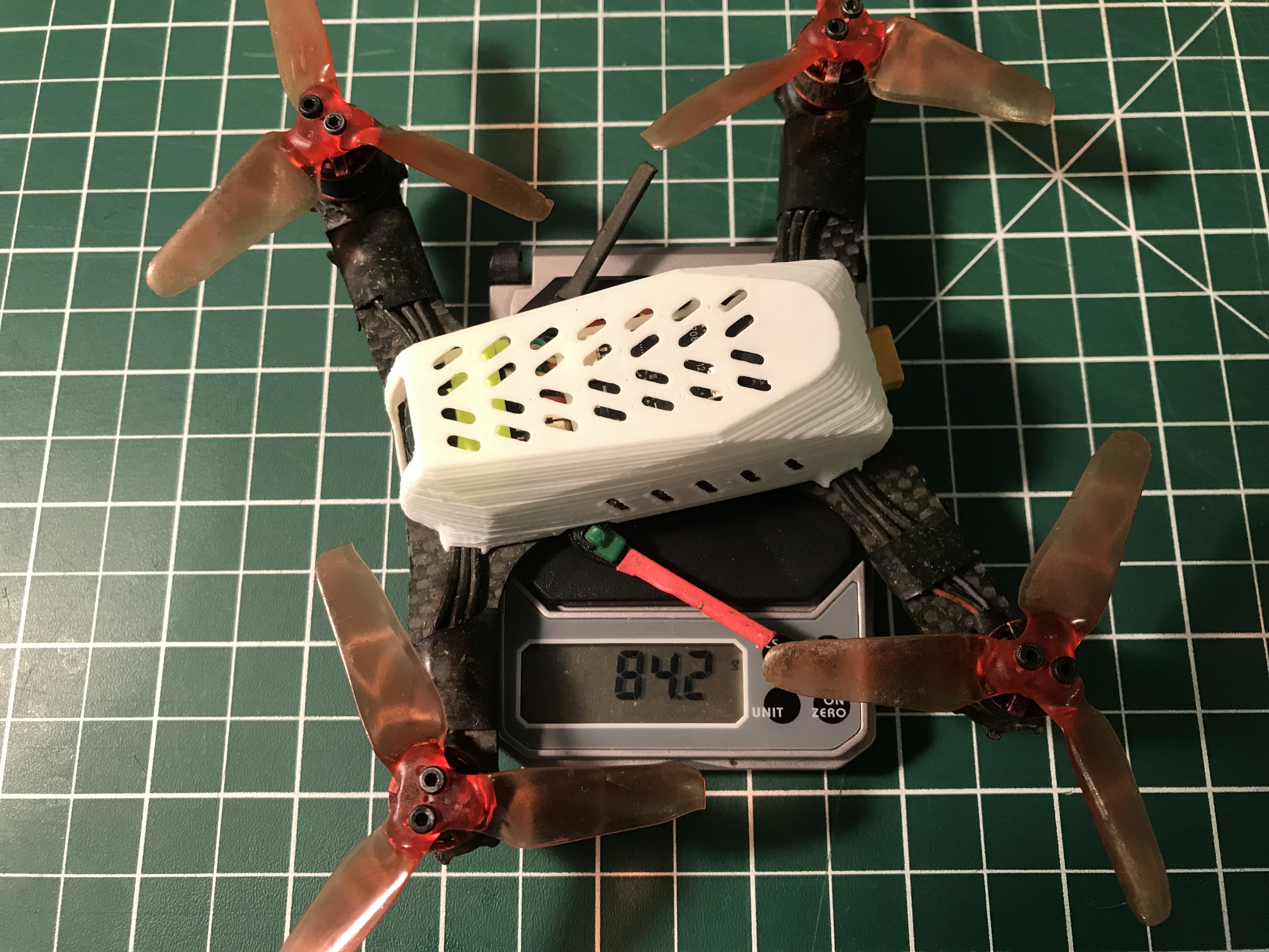 Eachine Racer 130 custom modifications - Dry weight 84.2g