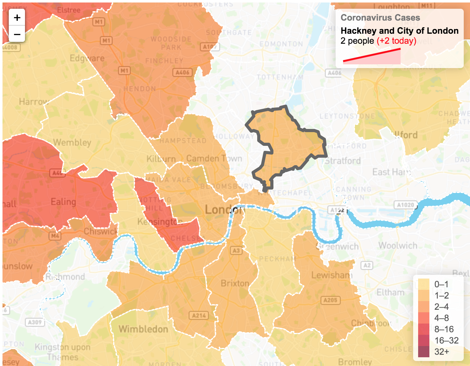 Choropleth with Sparklines