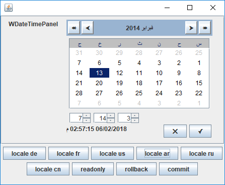 DateTime arabic