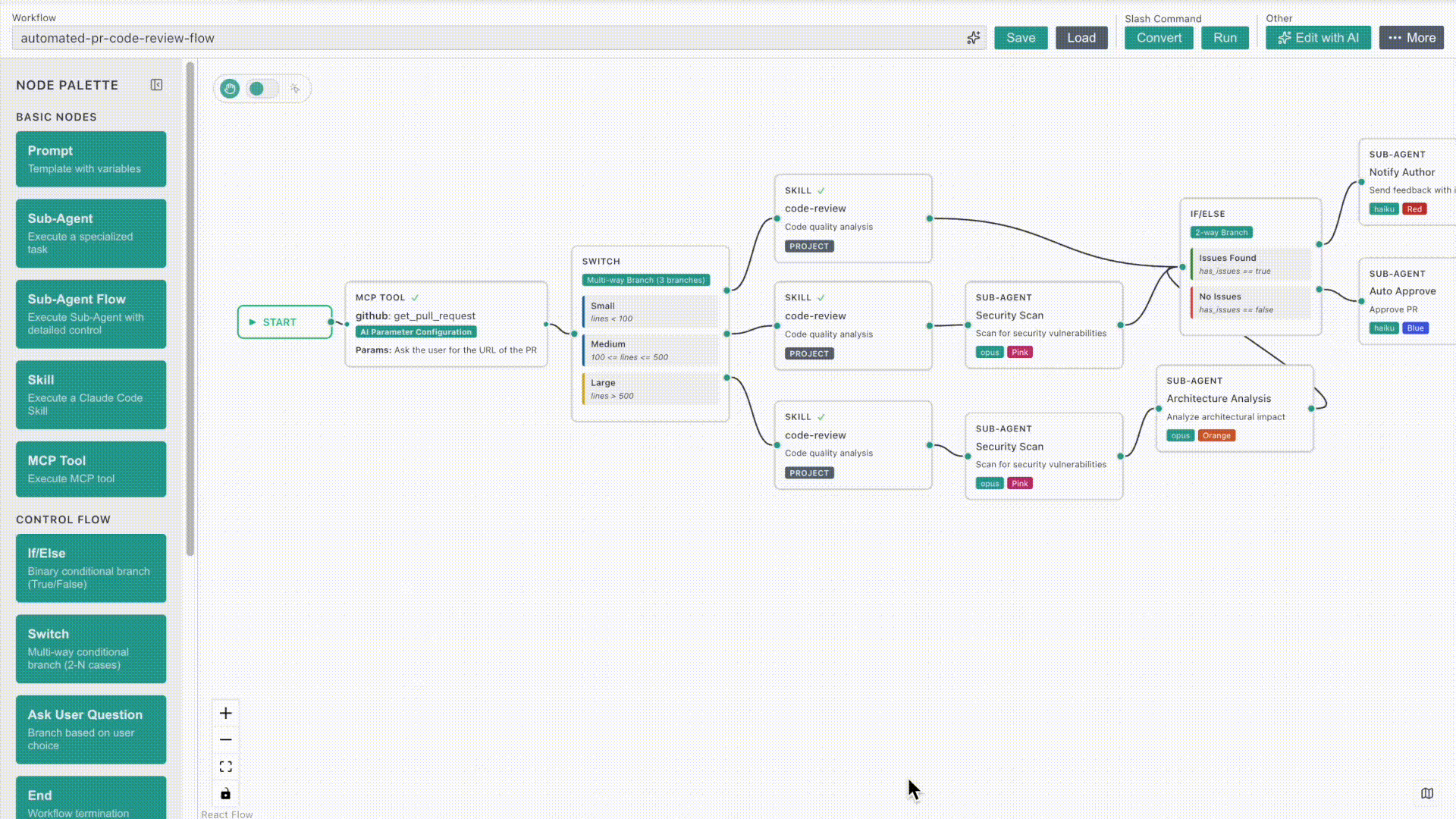 Run Workflow Demo - Execute workflows directly from the editor