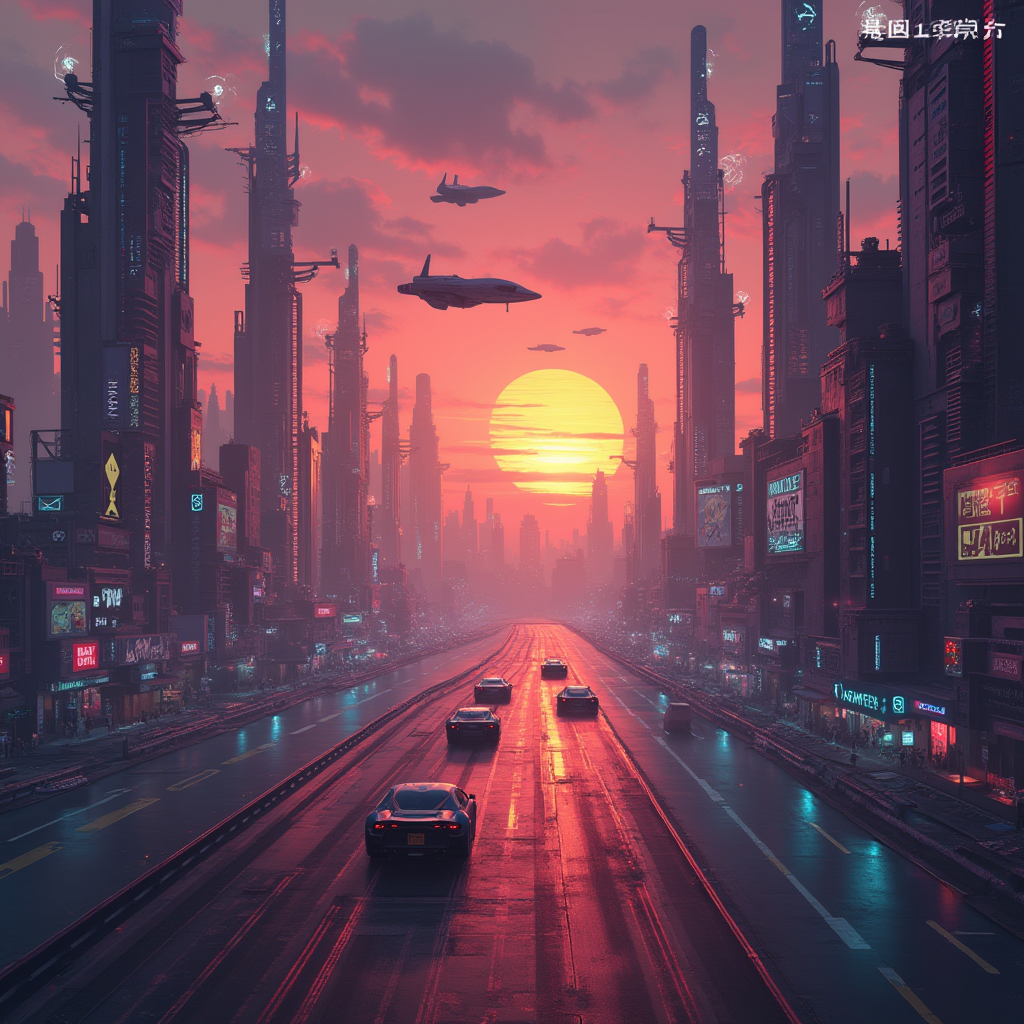 Futuristic Sunset