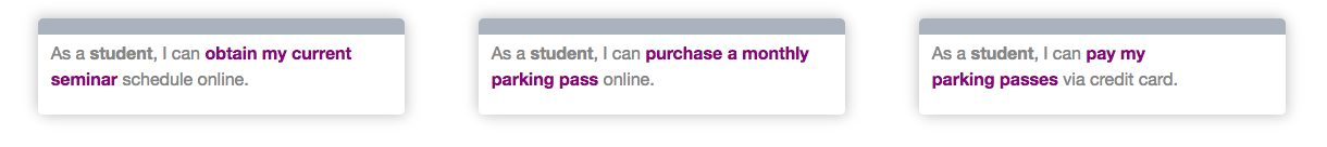 user stories examples