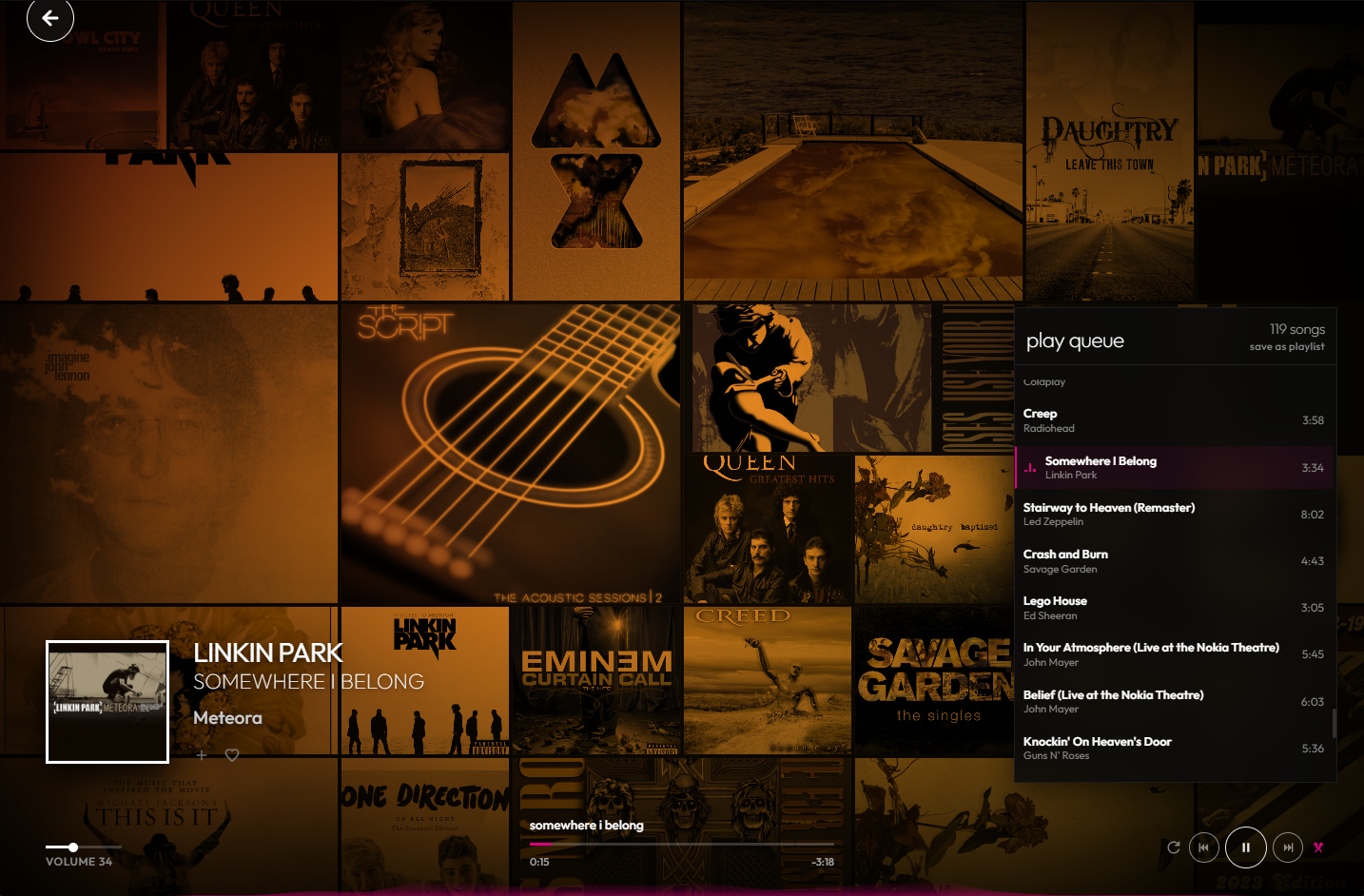 Now Playing Layout 1