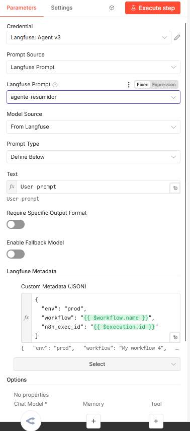Node configuration