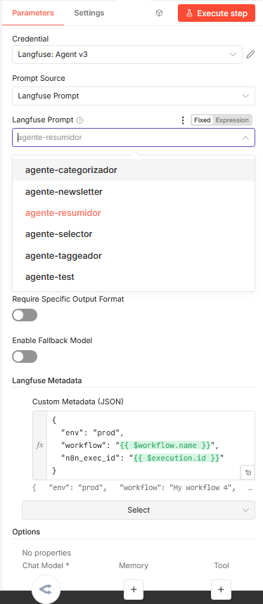 Prompt dropdown