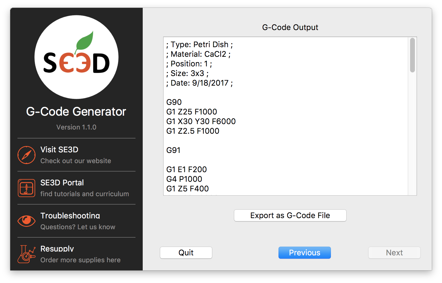 G Code Generator