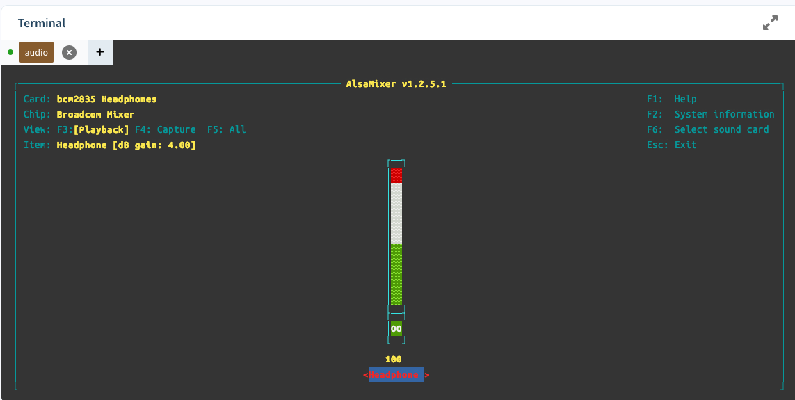 Alsamixer