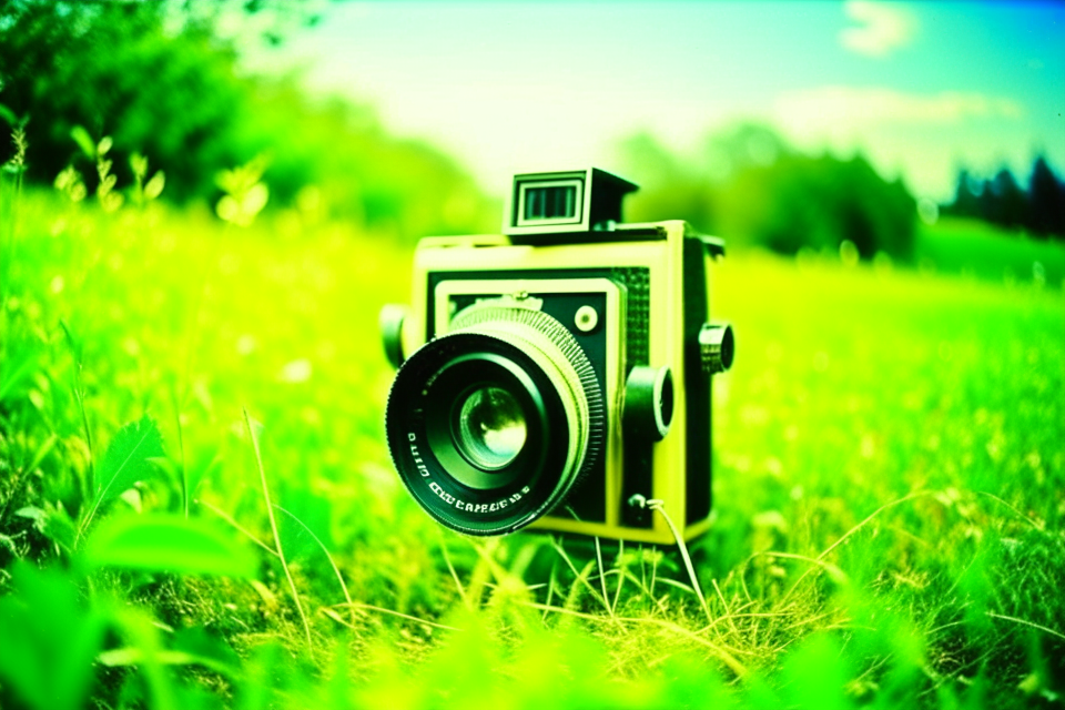 Create a visual concept for our new "EcoFriendly" campaign., photo, lomography