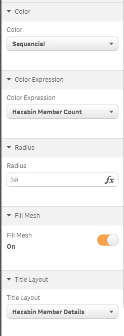 Qlik Sense Extension Hexagonal Binning