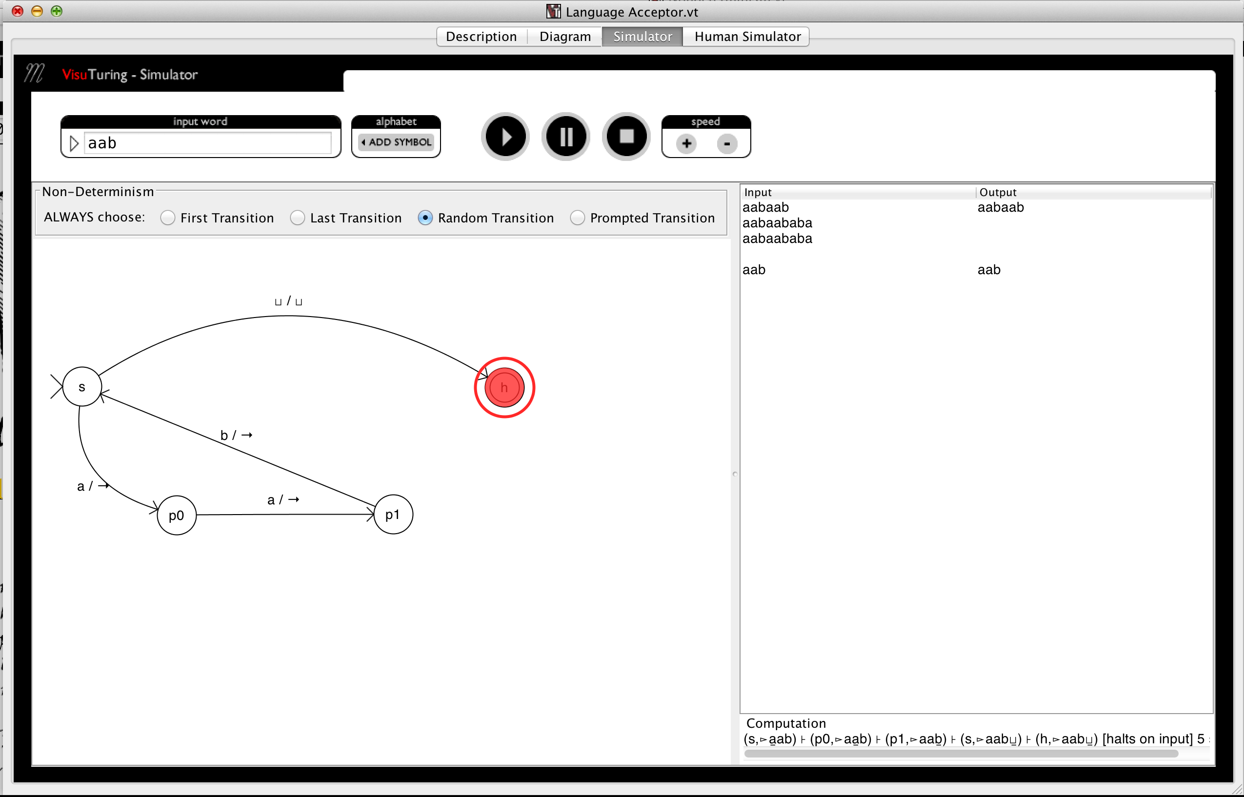 Turing Machine Simulation