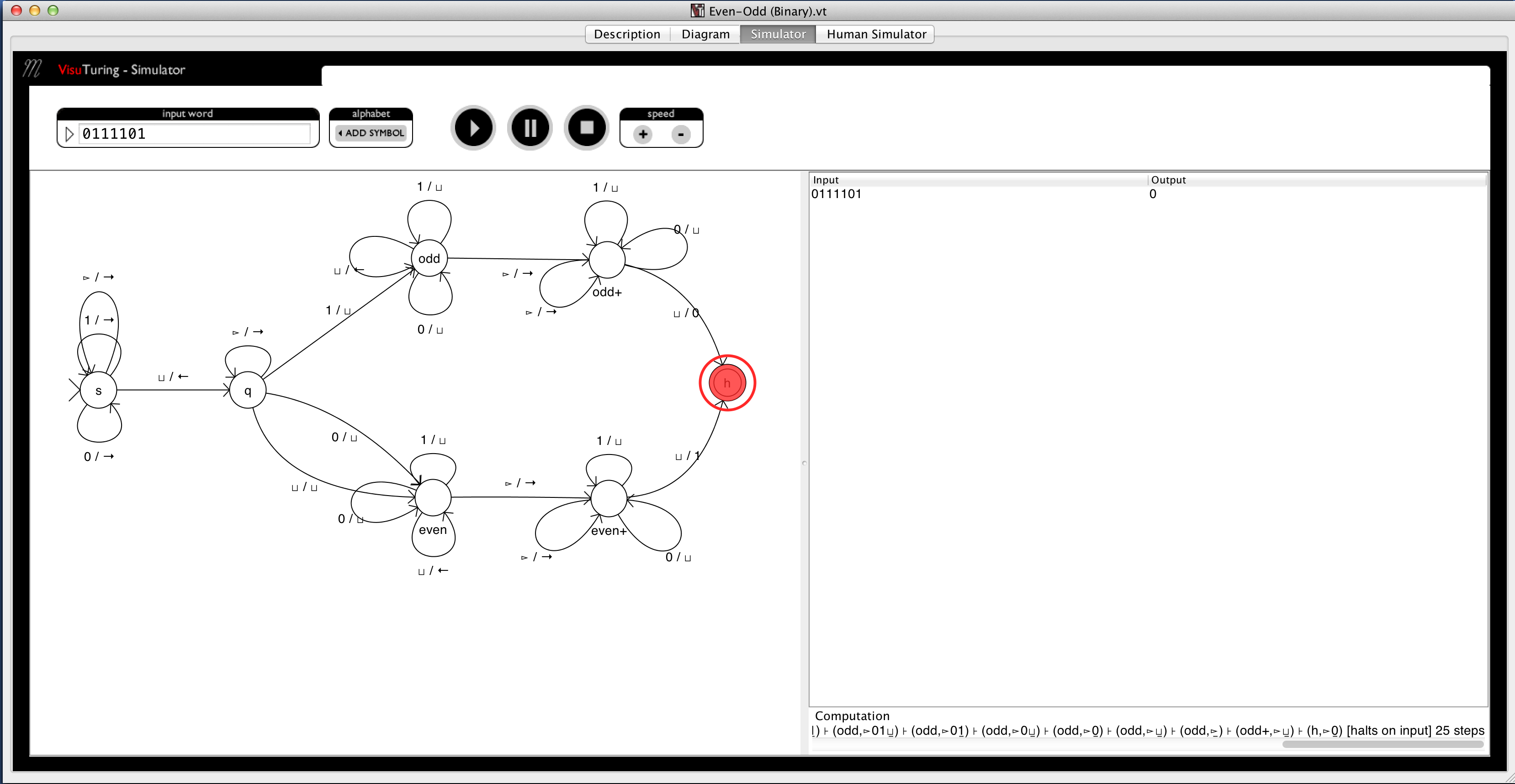 Advanced Turing Machine Simulation