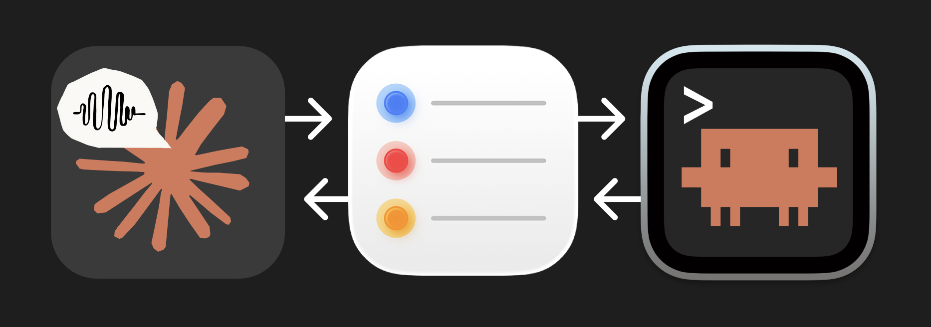 Claude Voice → Apple Reminders → Claude Code