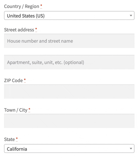 Shortcode checkout postcode autofill