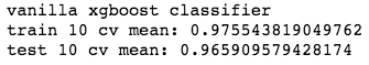 xgb results