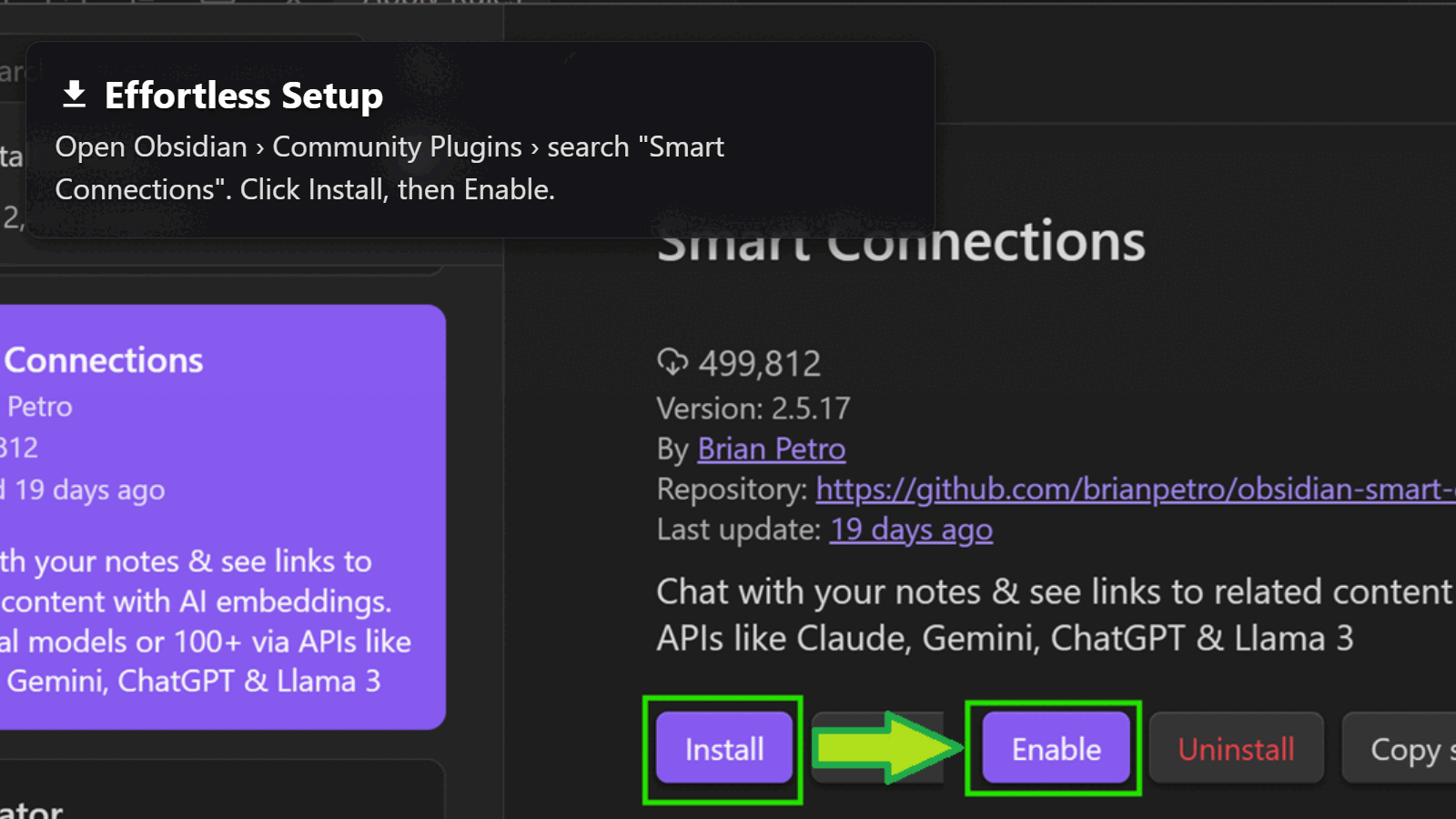 Smart Connections Getting Started