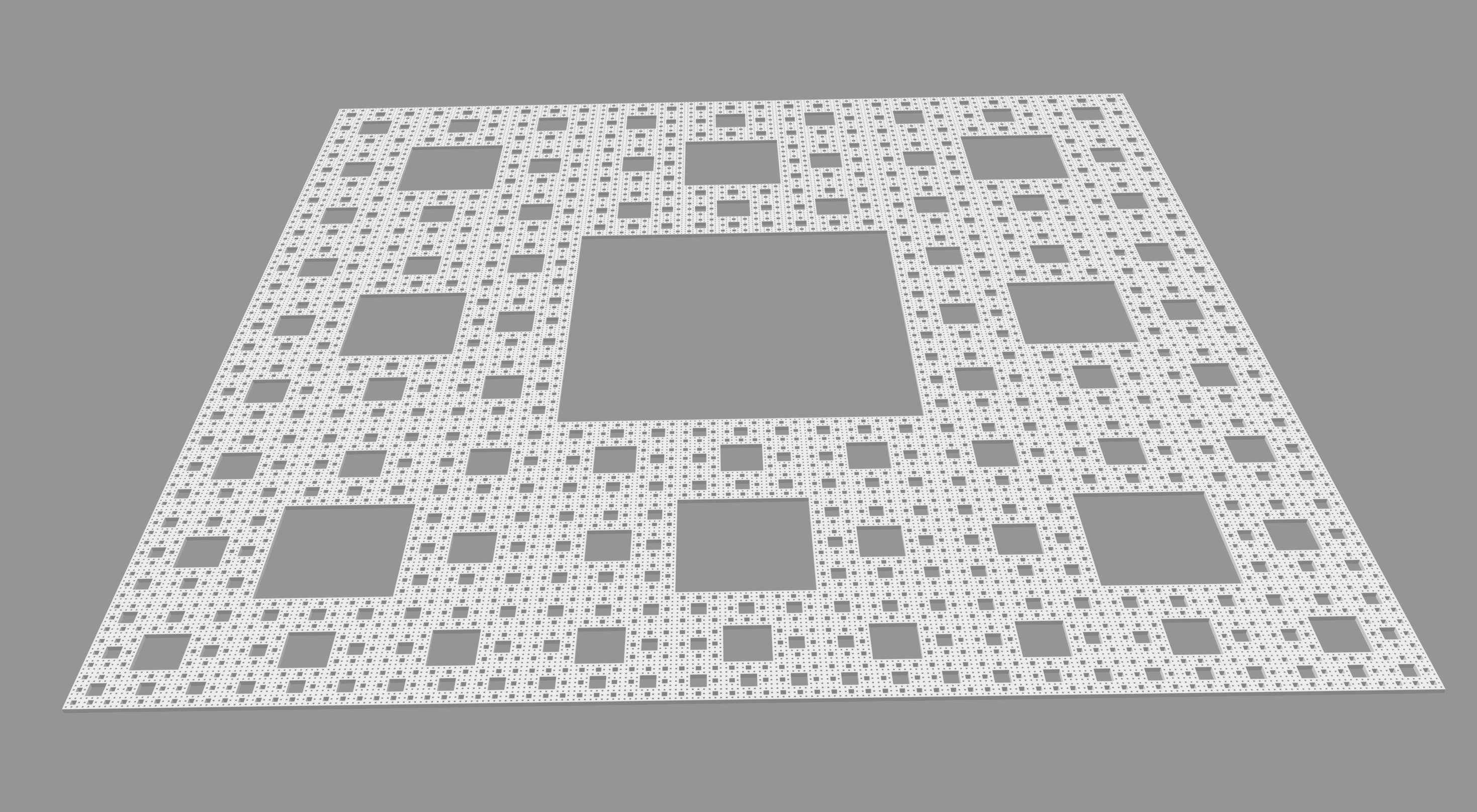 Sierpinski Carpet level 6 model
