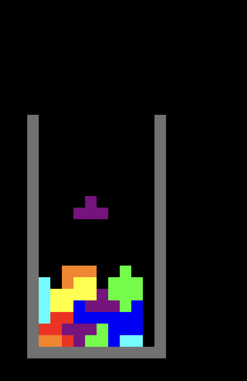 Solid-block preview of Tetris