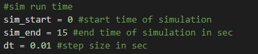 sim time setup