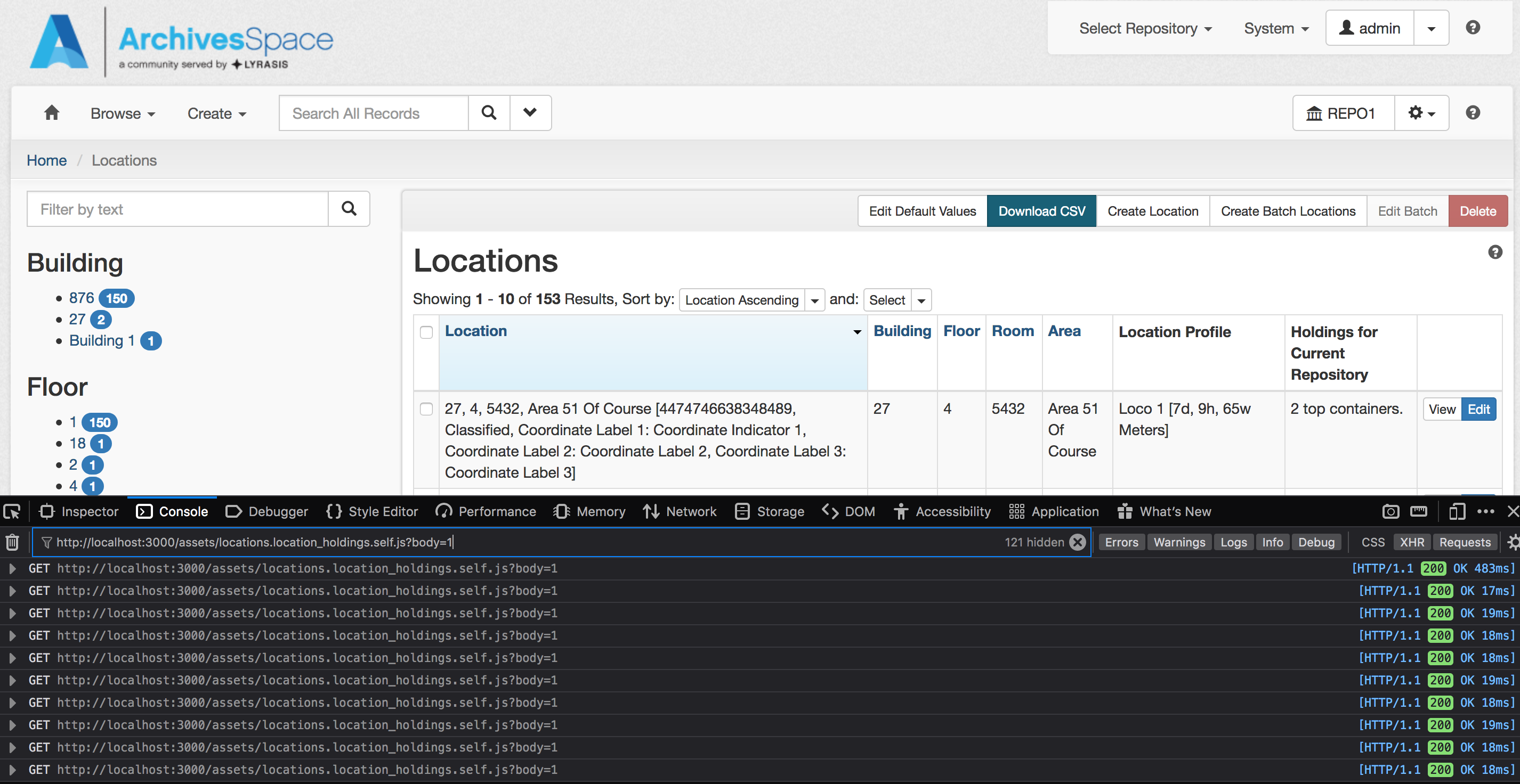 Investigate Synchronous XMLHttpRequest warning stemming from refactored locations linker · Issue