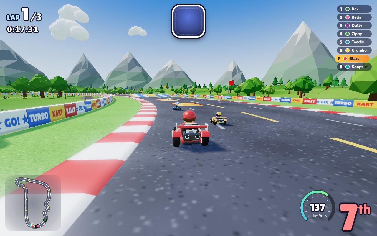 Turbo Kart Rally gameplay screenshot