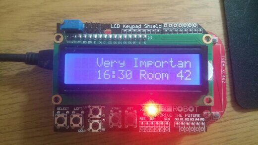Photo of mbed_lcd_hid in action