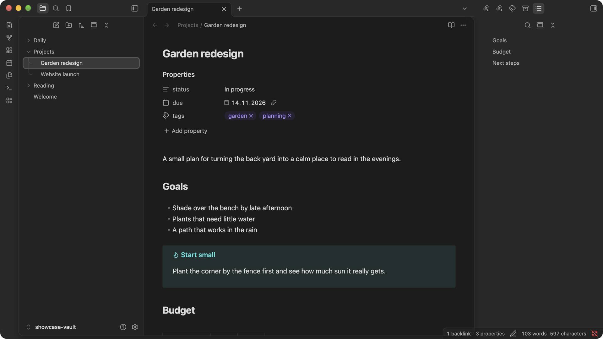 Inlay in dark mode