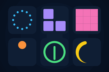 Six CSS SVG spinners compiled and rendered as native SwiftUI