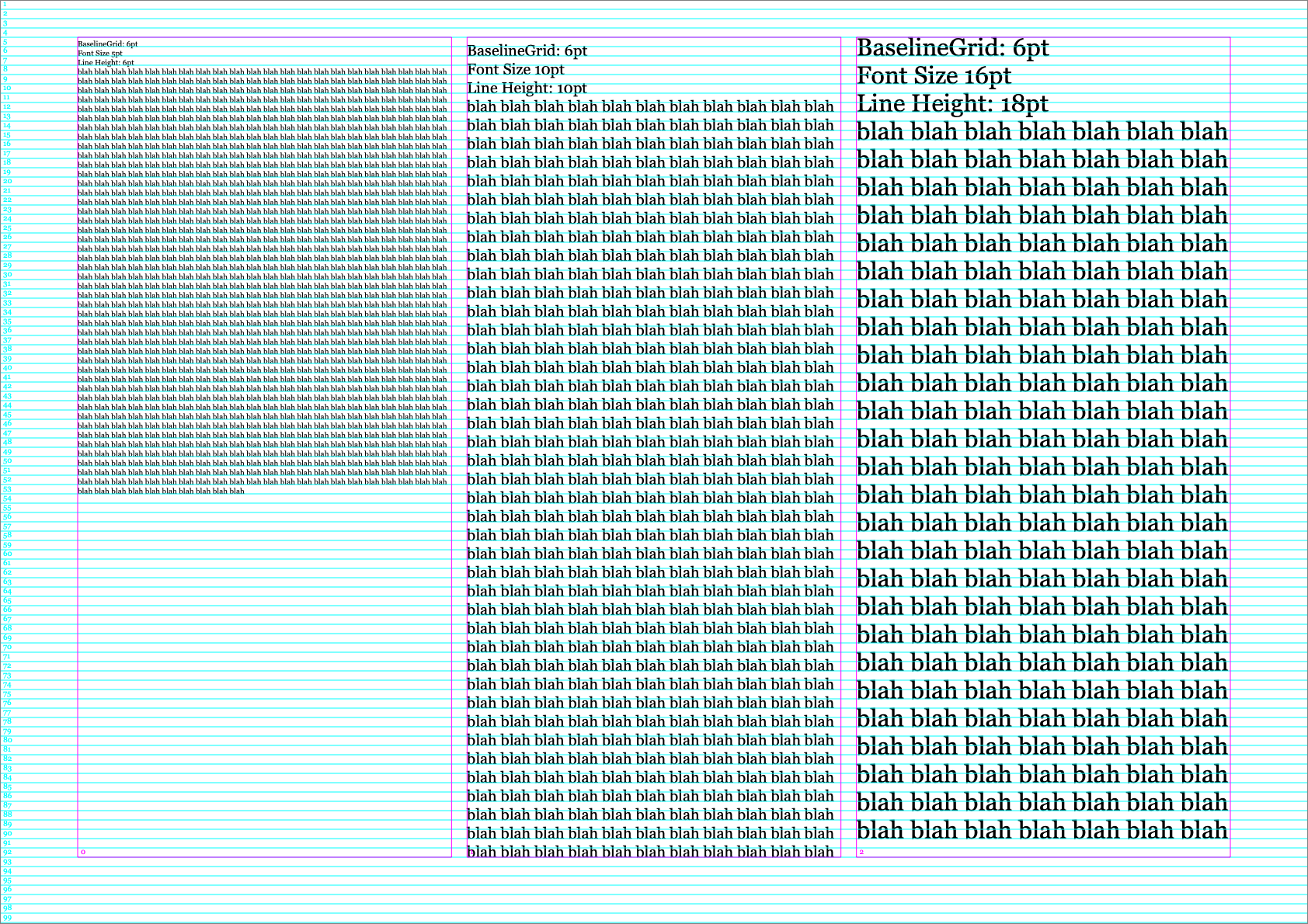 ColumnGrid margins