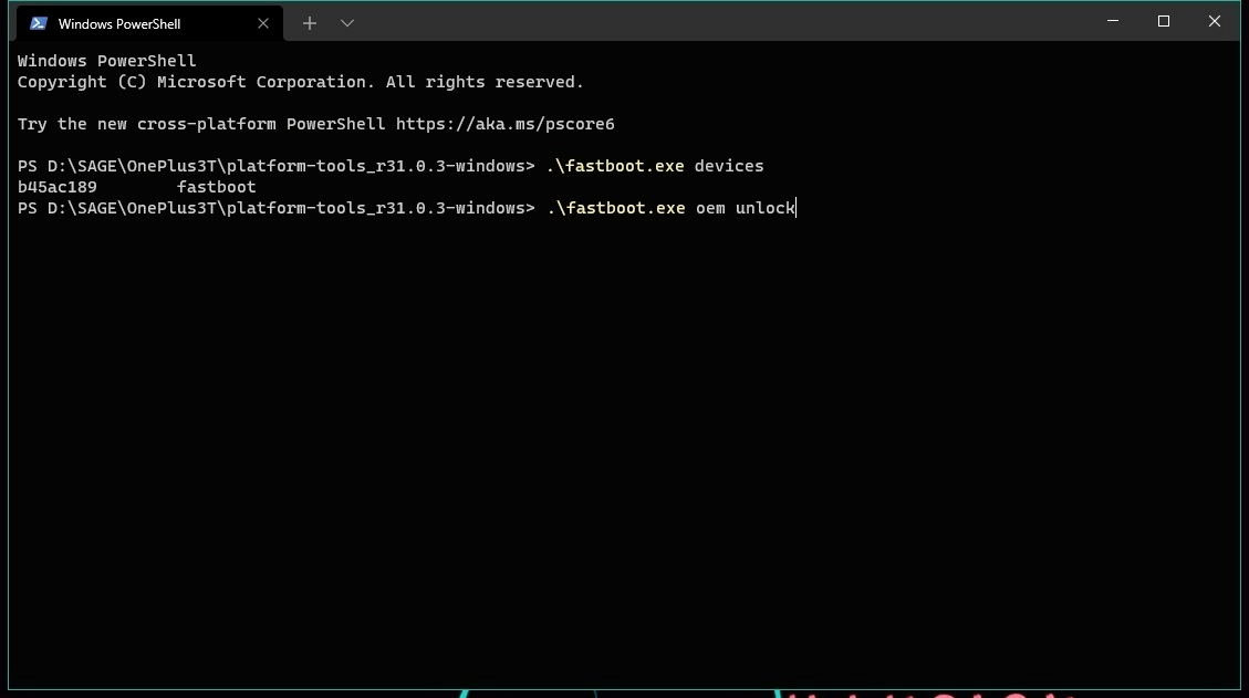 Fastboot OEM Unlock
