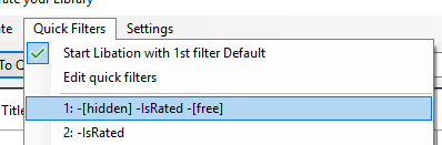 default filters
