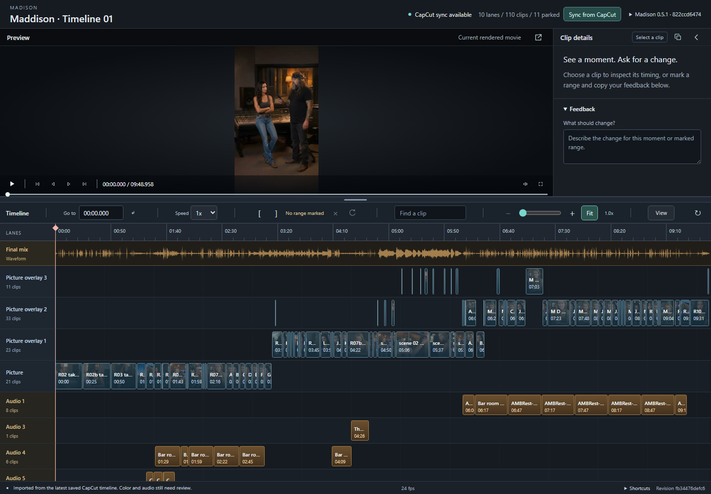 Madison desktop review with the single copy icon