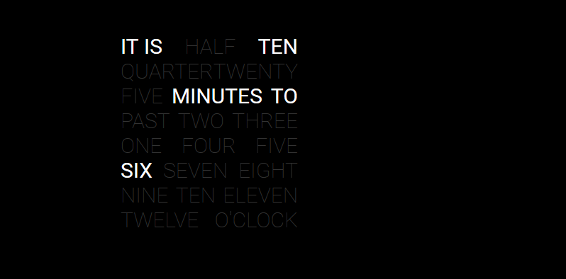 Image of textclockfielden