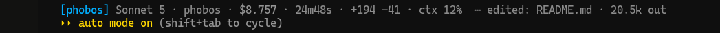 phobos status line