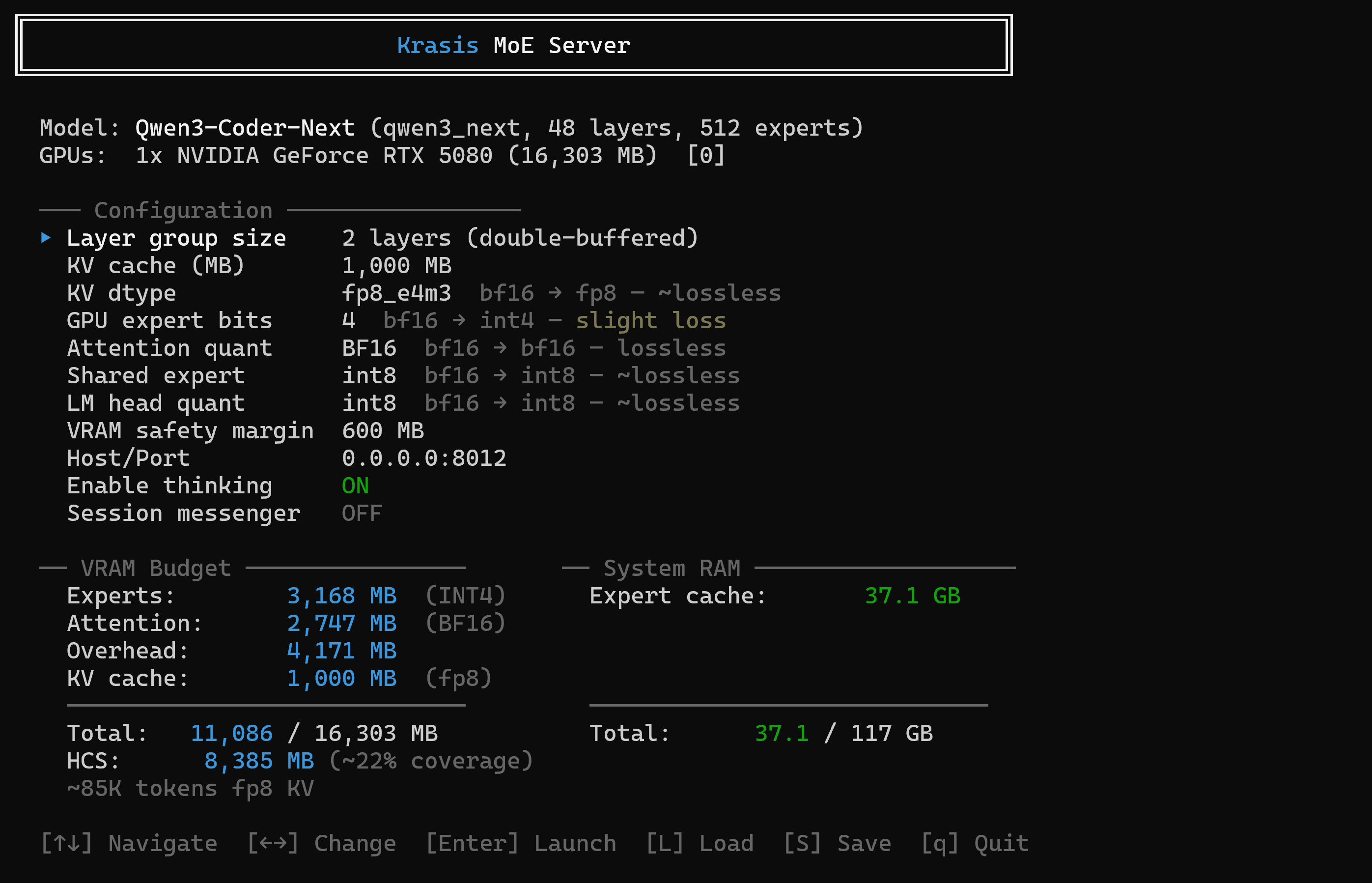 Krasis 1.0 ships Rust, HQQ, Qwen support